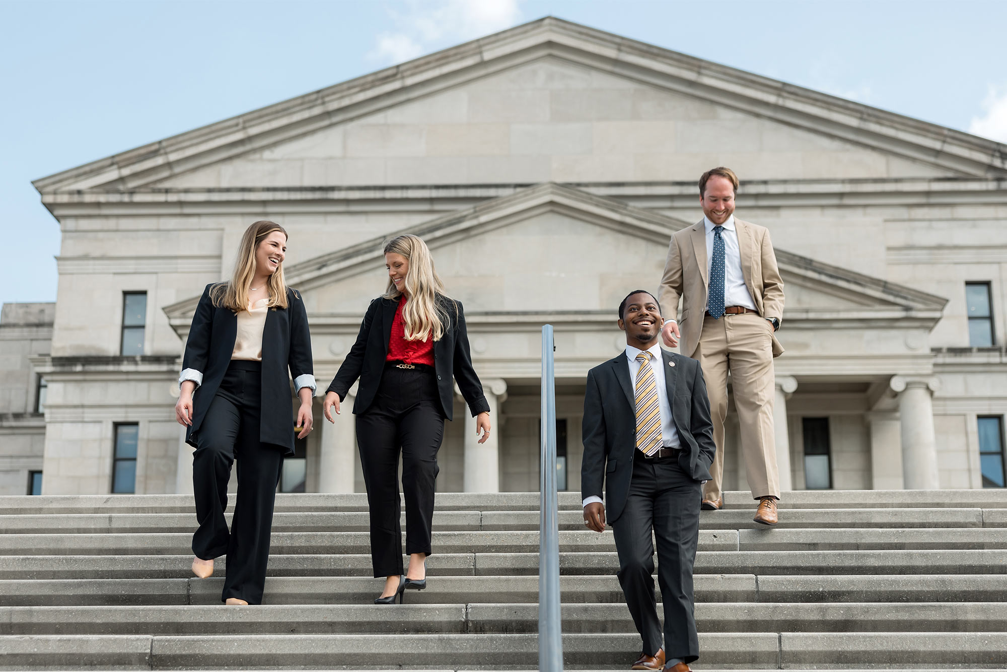 Students from MC School of Law, a Christian law school, visiting Mississippi's Capital.